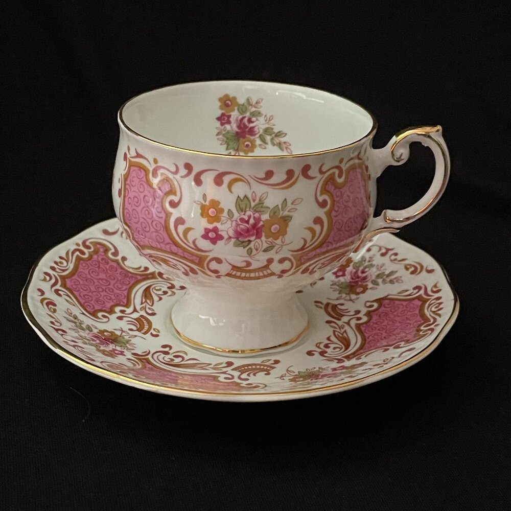 Vintage Bone China Tea Cup and Saucer